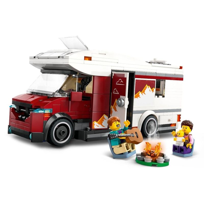 Jucarii, Copii si Bebe - Jucarii si jocuri - Seturi de constructie si cuburi - Seturi de constructie - LEGO City Rulota pentru aventuri de vacanta 60454 - Infinity.ro