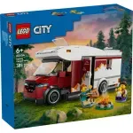 Jucarii, Copii si Bebe - Jucarii si jocuri - Seturi de constructie si cuburi - Seturi de constructie - LEGO City Rulota pentru aventuri de vacanta 60454 - Infinity.ro