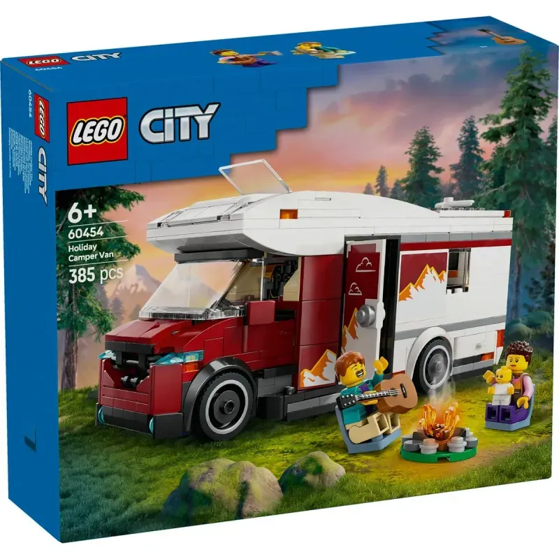 Jucarii, Copii si Bebe - Jucarii si jocuri - Seturi de constructie si cuburi - Seturi de constructie - LEGO City Rulota pentru aventuri de vacanta 60454 - Infinity.ro