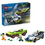 Jucarii, Copii si Bebe - Jucarii si jocuri - Seturi de constructie si cuburi - Seturi de constructie - LEGO City Urmarire cu masina de politie si masina puternica 60415 - Infinity.ro