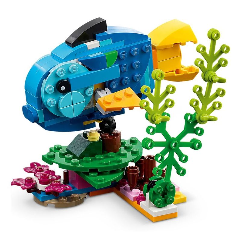 Jucarii, Copii si Bebe - Jucarii si jocuri - Seturi de constructie si cuburi - Seturi de constructie - LEGO Creator Papagal Exotic 31136 - Infinity.ro
