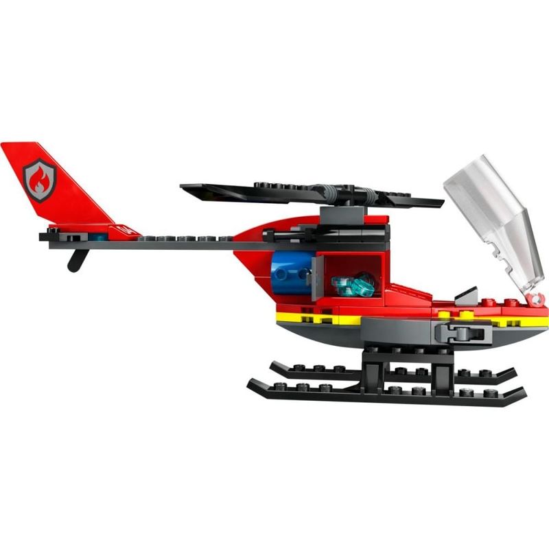 Jucarii, Copii si Bebe - Jucarii si jocuri - Seturi de constructie si cuburi - Seturi de constructie - LEGO City Elicopter de pompieri 60411 - Infinity.ro