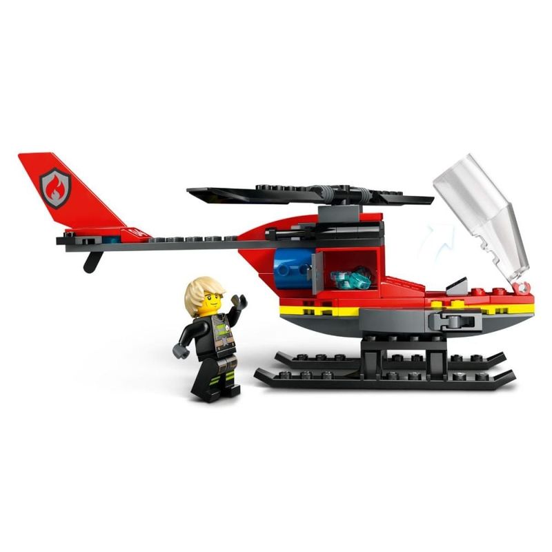 Jucarii, Copii si Bebe - Jucarii si jocuri - Seturi de constructie si cuburi - Seturi de constructie - LEGO City Elicopter de pompieri 60411 - Infinity.ro