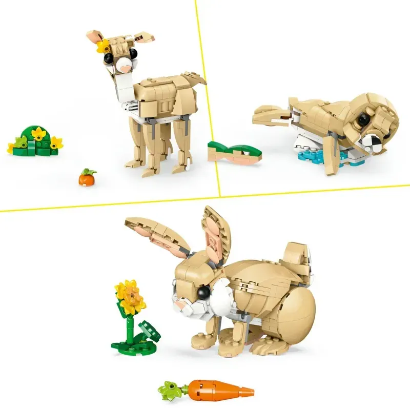 Jucarii, Copii si Bebe - Jucarii si jocuri - Seturi de constructie si cuburi - Seturi de constructie - LEGO Creator Iepuras dragalas 31162 - Infinity.ro