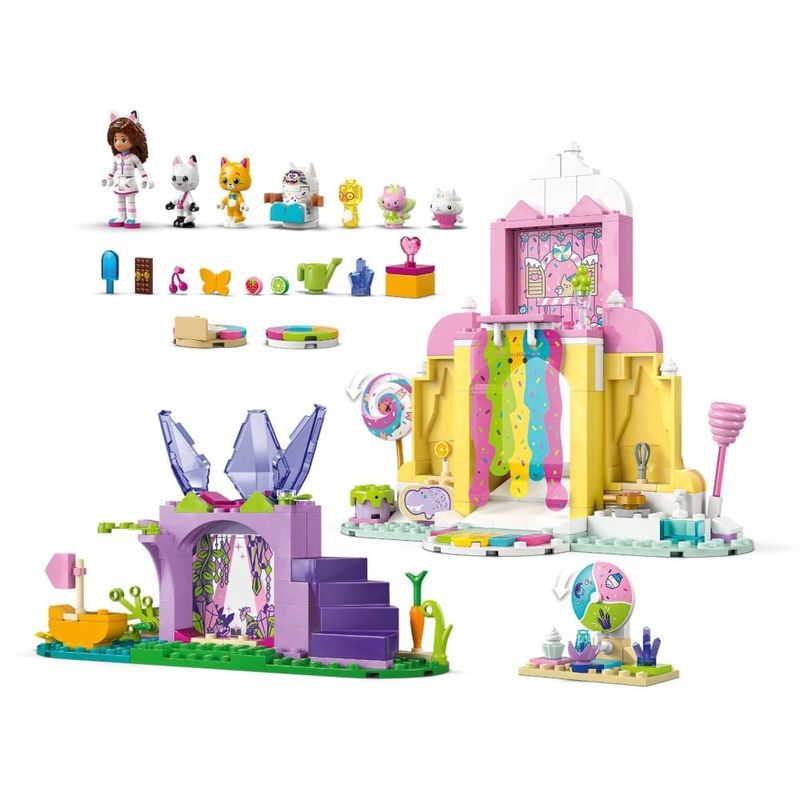 Jucarii, Copii si Bebe - Jucarii si jocuri - Seturi de constructie si cuburi - Seturi de constructie - LEGO Gabby's Dollhouse Muntele de dulciuri si gradina Miau-Zanei 11205 - Infinity.ro