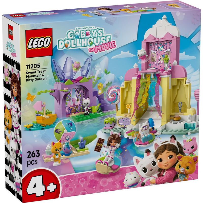 Jucarii, Copii si Bebe - Jucarii si jocuri - Seturi de constructie si cuburi - Seturi de constructie - LEGO Gabby's Dollhouse Muntele de dulciuri si gradina Miau-Zanei 11205 - Infinity.ro
