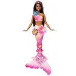 Jucarii, Copii si Bebe - Jucarii si jocuri - Papusi si accesorii - Papusi - Papusa sirena Barbie Floare Magica Cu Par brunet Si Coada Roz - Infinity.ro