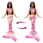 Jucarii, Copii si Bebe - Jucarii si jocuri - Papusi si accesorii - Papusi - Papusa sirena Barbie Floare Magica Cu Par brunet Si Coada Roz - Infinity.ro