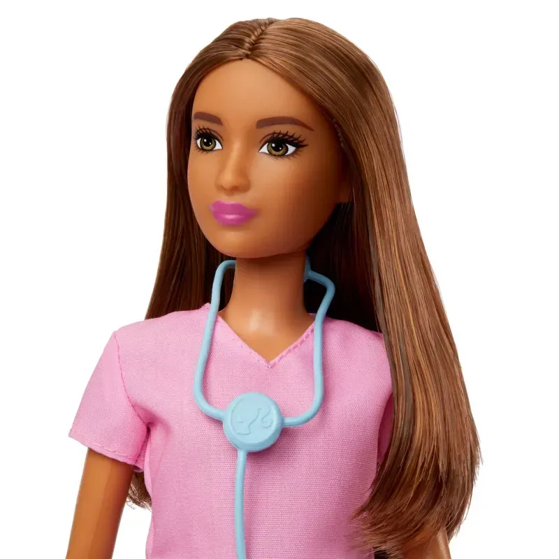 Jucarii, Copii si Bebe - Jucarii si jocuri - Papusi si accesorii - Papusi - Papusa Barbie Asistenta medicala, satena - Infinity.ro