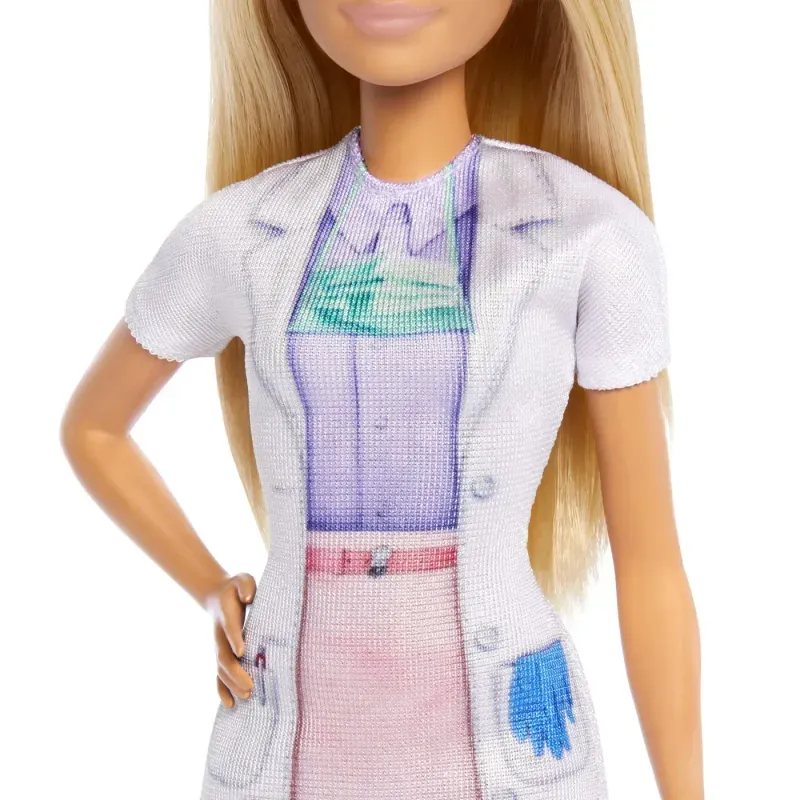 Jucarii, Copii si Bebe - Jucarii si jocuri - Papusi si accesorii - Papusi - Set de joaca papusa Barbie blonda Face Cariera Stomatolog - Infinity.ro