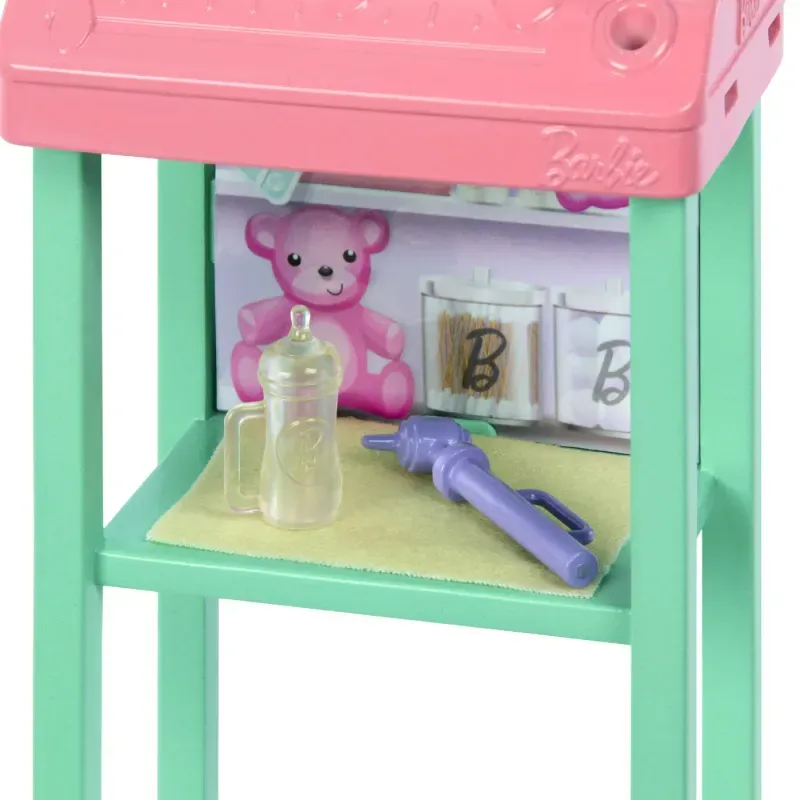 Jucarii, Copii si Bebe - Jucarii si jocuri - Papusi si accesorii - Papusi - Set de joaca papusa Barbie blonda Face Cariera Pediatru - Infinity.ro