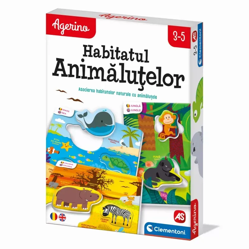 Jucarii, Copii si Bebe - Jucarii si jocuri - Jucarii & jocuri educative - Jocuri si jucarii educative - Joc Educativ Habitatul Animalutelor - Infinity.ro