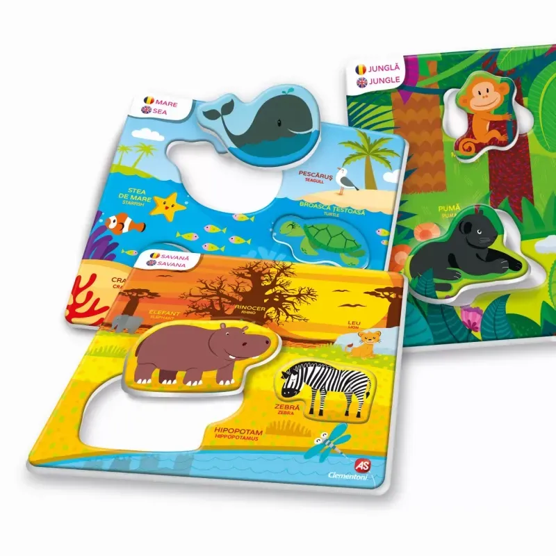 Jucarii, Copii si Bebe - Jucarii si jocuri - Jucarii & jocuri educative - Jocuri si jucarii educative - Joc Educativ Habitatul Animalutelor - Infinity.ro