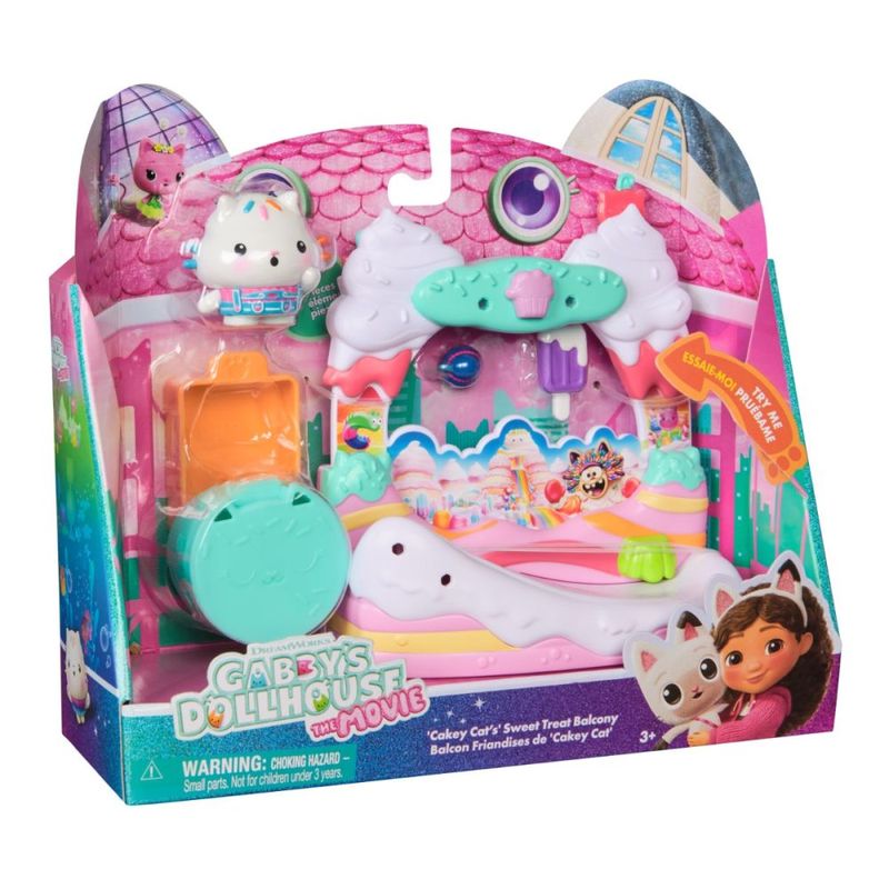 Jucarii, Copii si Bebe - Jucarii si jocuri - Figurine - Set de joaca cu figurine, Gabbys Dollhouse, Cakey Cats Sweet Treat Balcony - Infinity.ro