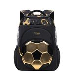 Carti si Birotica - Rechizite - Rucsacuri si genti scolare - Ghiozdan ergonomic FOOTBALL-GOLD EDITION, 40x28x16 cm - Infinity.ro