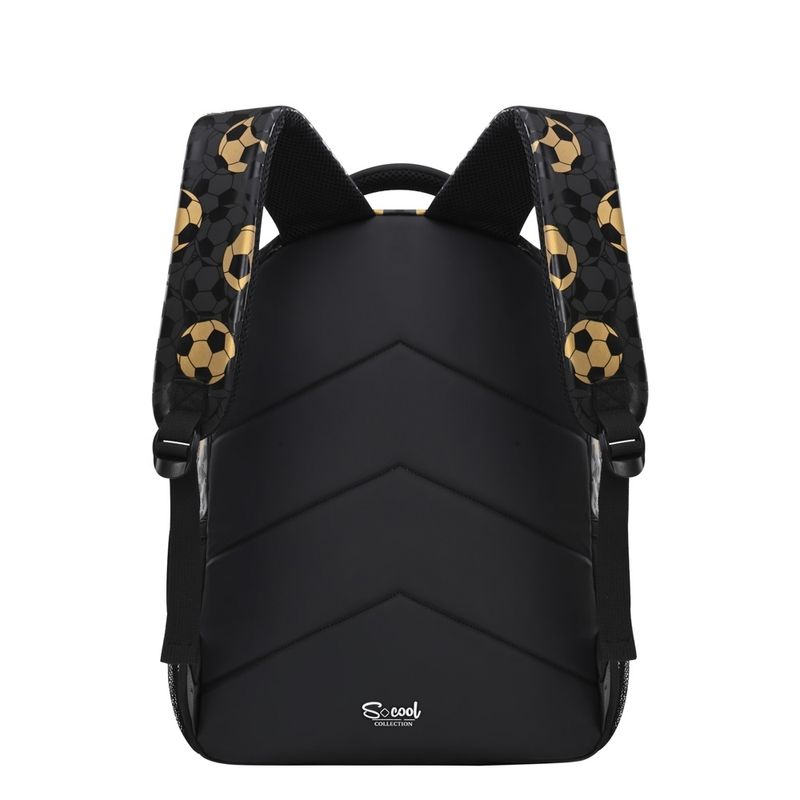 Carti si Birotica - Rechizite - Rucsacuri si genti scolare - Ghiozdan ergonomic FOOTBALL-GOLD EDITION, 40x28x16 cm - Infinity.ro