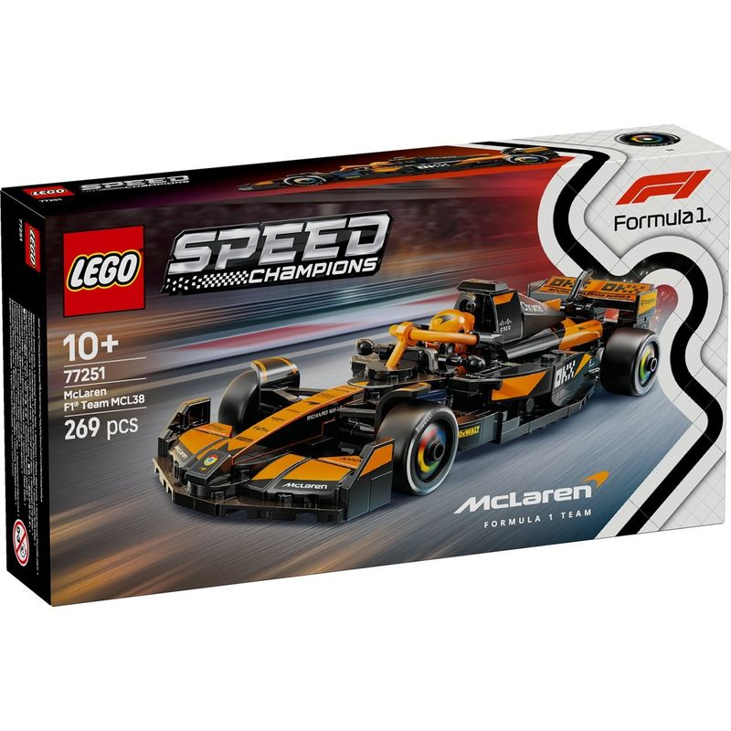 Jucarii, Copii si Bebe - Jucarii si jocuri - Seturi de constructie si cuburi - Seturi de constructie - LEGO Speed Champions Masina de curse McLaren F1 Team MCL38 77251 - Infinity.ro