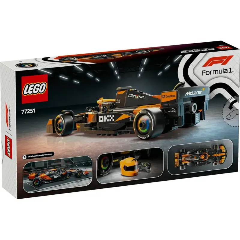 Jucarii, Copii si Bebe - Jucarii si jocuri - Seturi de constructie si cuburi - Seturi de constructie - LEGO Speed Champions Masina de curse McLaren F1 Team MCL38 77251 - Infinity.ro