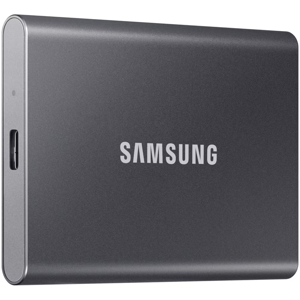 SSD extern Samsung T7 portabil, 1TB, USB 3.2, Titan Grey