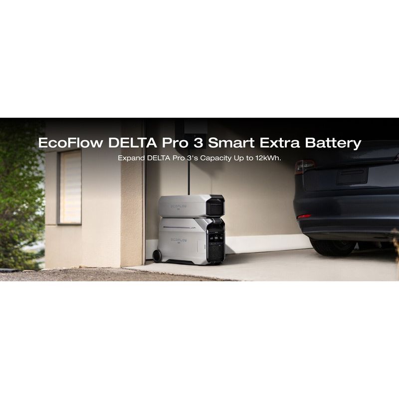 Casa si Gradina - Electrice - Panouri solare si accesorii - Accesorii panouri solare - Baterie suplimentara Ecoflow pentru Delta 3 Pro, 4096 Wh - Infinity.ro