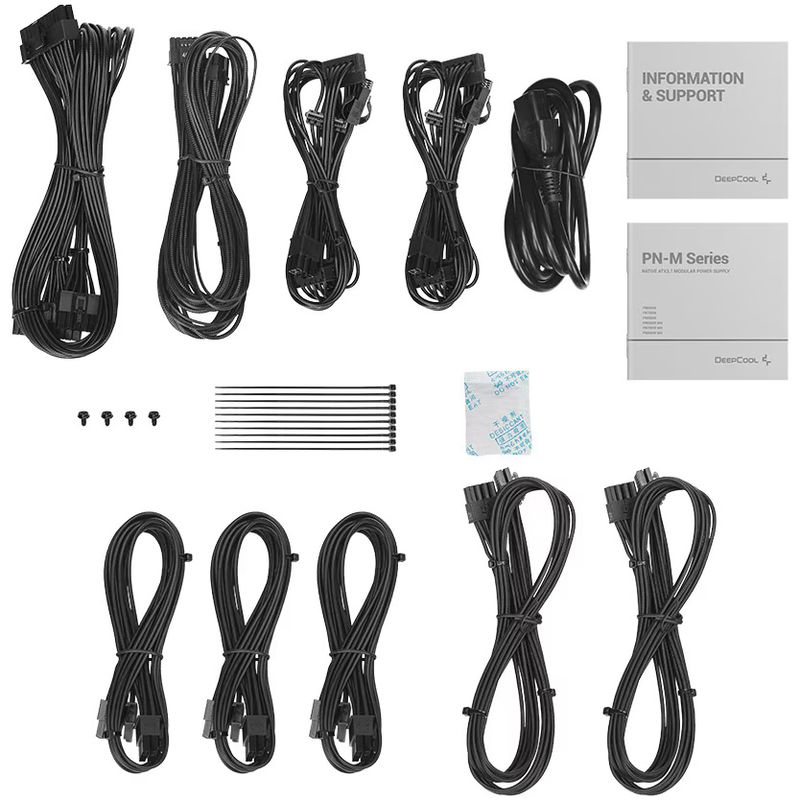 PC, gaming si accesorii - Componente PC - Componente - Surse de alimentare PC - Sursa DeepCool PN750-M, 750 W, modulara, 80 Plus Gold, negru - Infinity.ro