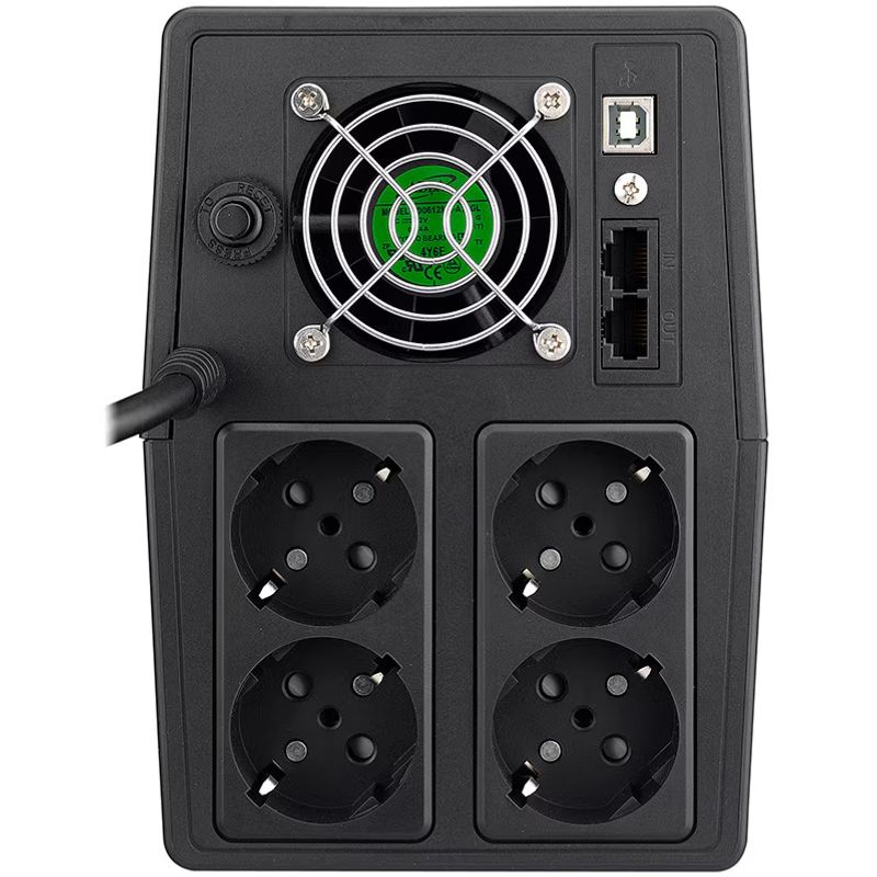 Casa si Gradina - Electrice - Accesorii electrice - Stabilizatoare tensiune si ups - UPS Spacer Line Int. cu management SPUP-1500D-LIT01, 1500VA/900W, AVR, LCD, 4 prize Schuko - Infinity.ro