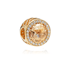 Fashion, accesorii si bijuterii - Femei - Bijuterii femei - Pandantive femei - Charm Elegant din Argint  cu Piatra Stralucitoare din Zirconiu - Infinity.ro