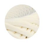 Casa si Gradina - Decoratiuni - DIY - Articole mercerie - Fir panglica pentru crosetat tricotat si macrame, KaDi Extra Small, 3-5 mm, 110 m, 100% bumbac, culoare Vanilie - Infinity.ro