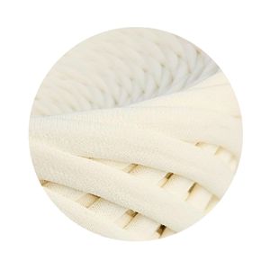 Fir panglica pentru crosetat tricotat si macrame, KaDi Extra Small, 3-5 mm, 110 m, 100% bumbac, culoare Vanilie