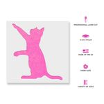 Casa si Gradina - Decoratiuni - DIY - Sabloane decorative pereti - Sablon Perete vopsire, tencuiala 0.7mm Pisica model MXSP7405, 300 x 300 mm - Infinity.ro