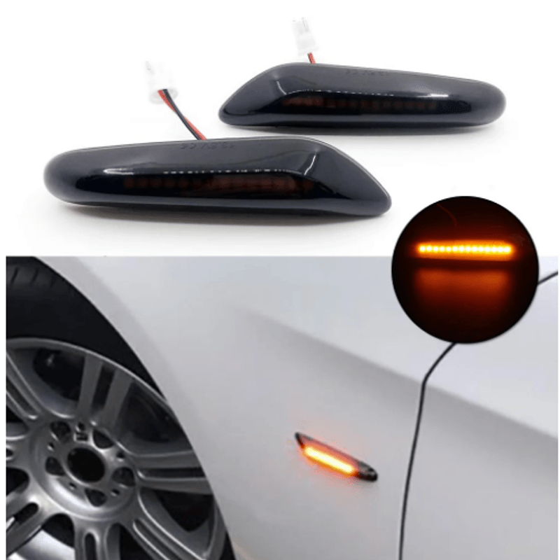 Auto si Moto - Electrice auto - Iluminare si semnalizare - Becuri auto - Set 2 lampi semnalizare aripa led dinamice BMW - Infinity.ro