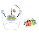 Casa si Gradina - Mobilier - Mobilier copii - Balansoare, leagane si hamace - Saritor copii 2 in 1 cu Centru Activitati, Ajustabil, Scaun 360, Sunete, Lumini, Accesorii, Albastru, WePro Store - Infinity.ro