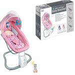 Casa si Gradina - Mobilier - Mobilier copii - Balansoare, leagane si hamace - Leagan Electric 3 in 1, Bebelusi 0–6 ani, Bluetooth, USB, 12 Melodii, Telecomanda, Saltea, Jucarii, Plasa, Roz - Infinity.ro