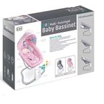 Casa si Gradina - Mobilier - Mobilier copii - Balansoare, leagane si hamace - Leagan Electric 3 in 1, Bebelusi 0–6 ani, Bluetooth, USB, 12 Melodii, Telecomanda, Saltea, Jucarii, Plasa, Roz - Infinity.ro