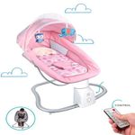 Casa si Gradina - Mobilier - Mobilier copii - Balansoare, leagane si hamace - Leagan Electric 3 in 1, Bebelusi 0–6 ani, Bluetooth, USB, 12 Melodii, Telecomanda, Saltea, Jucarii, Plasa, Roz - Infinity.ro