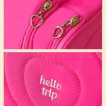 Ingrijire personala si Cosmetice - Machiaj - Portfarduri si genti cosmetice - Geanta pentru cosmetice, matlasata, cu maner, culoarea ciclam, 24x9x15 cm, eCarla, KS132R - Infinity.ro