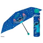 Fashion, accesorii si bijuterii - Copii - Accesorii copii - Mini umbrela manuala, Perletti, model Stitch, sistem antivant, colectia Lilo & Stitch, 50 cm - Infinity.ro