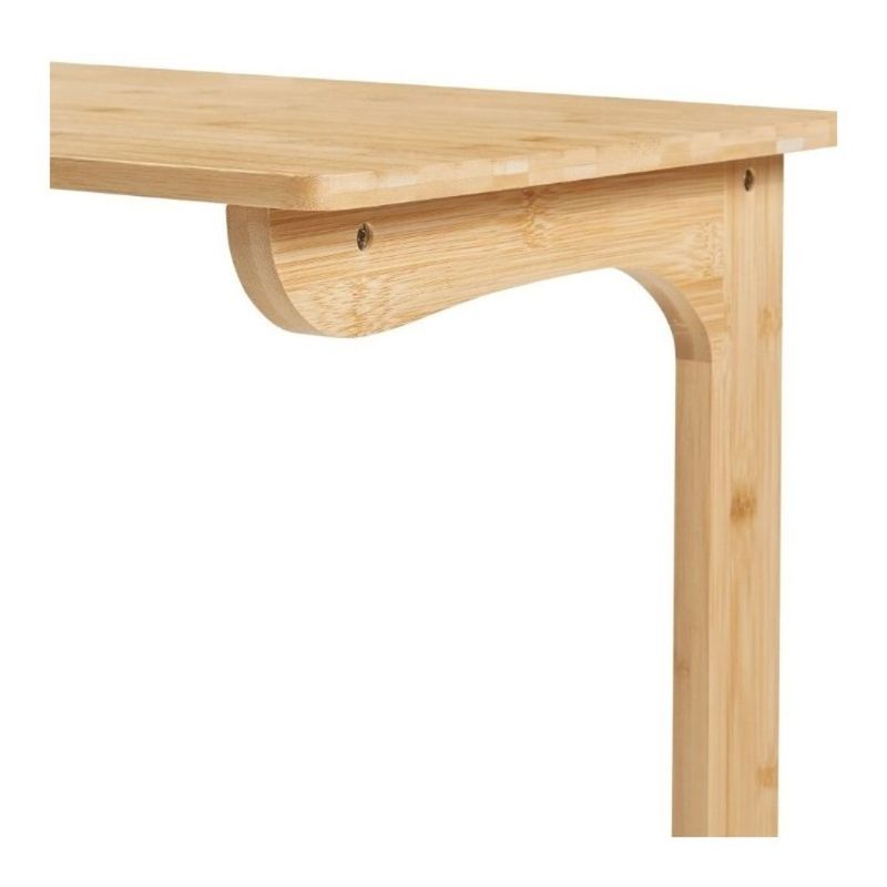 Casa si Gradina - Mobilier - Mese si birouri - Birouri - Masa multifunctionala, pliabila, din bambus, pentru laptop si tableta, 60x35x67 cm, eCarla, STL21 - Infinity.ro