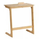 Casa si Gradina - Mobilier - Mese si birouri - Birouri - Masa multifunctionala, pliabila, din bambus, pentru laptop si tableta, 60x35x67 cm, eCarla, STL21 - Infinity.ro