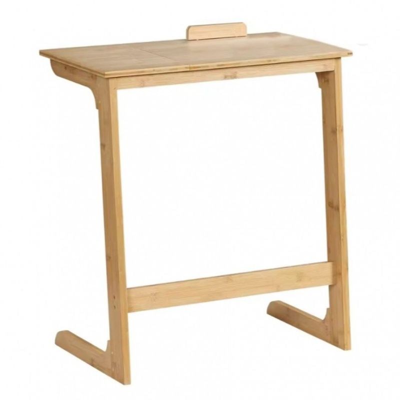 Casa si Gradina - Mobilier - Mese si birouri - Birouri - Masa multifunctionala, pliabila, din bambus, pentru laptop si tableta, 60x35x67 cm, eCarla, STL21 - Infinity.ro