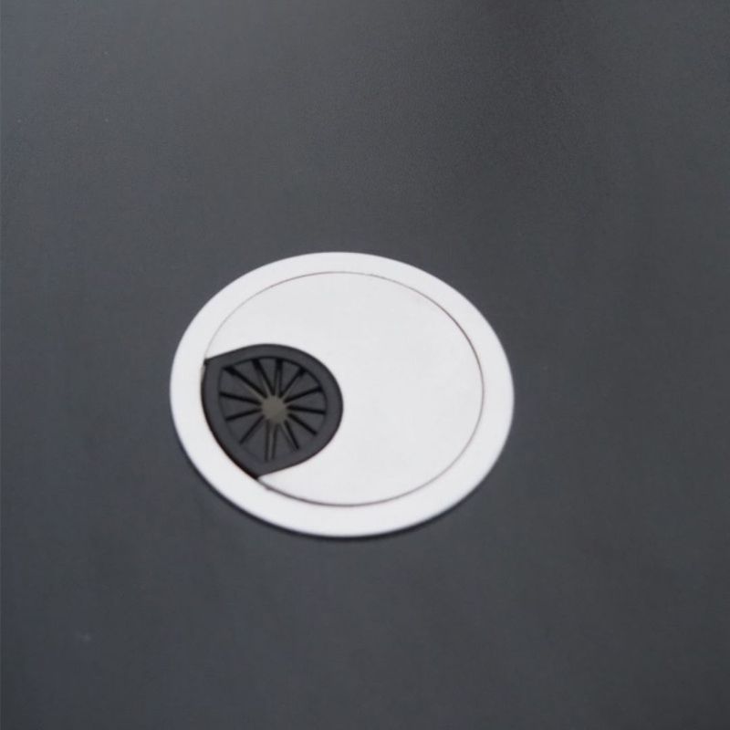 Casa si Gradina - Mobilier - Mese si birouri - Birouri - Birou Gaming, cadru metalic, blat neted cu orificii pentru cabluri, culoarea negru, 100x60 cm, eCarla, STL20CZ - Infinity.ro