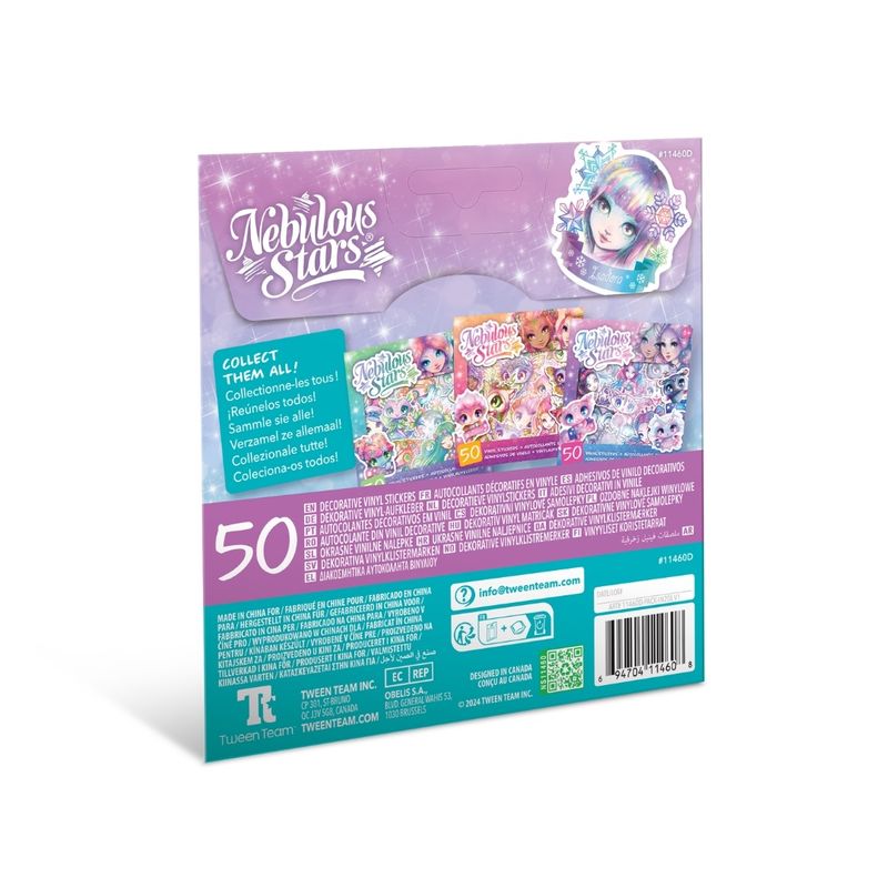 Carti si Birotica - Papetarie - Afise si stickere - Set 50 stickere, din vinil, Nebulous Stars, Aura & Blizzia - Infinity.ro