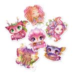 Carti si Birotica - Papetarie - Afise si stickere - Set 50 stickere, din vinil, Nebulous Stars, Paloma & Elana - Infinity.ro