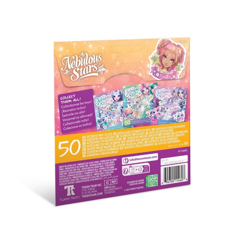 Carti si Birotica - Papetarie - Afise si stickere - Set 50 stickere, din vinil, Nebulous Stars, Paloma & Elana - Infinity.ro