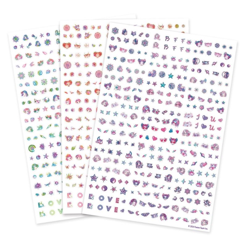 Carti si Birotica - Papetarie - Afise si stickere - Set 300 stickere, pentru unghii, Nebulous Stars, Petulia - Infinity.ro
