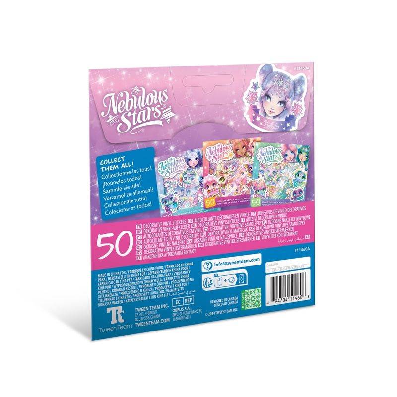 Carti si Birotica - Papetarie - Afise si stickere - Set 50 stickere, din vinil, Nebulous Stars, Astria & Stella - Infinity.ro