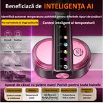 Electronice si Electrocasnice - Ingrijirea tesaturilor - Aparate de calcat cu aburi - Aparat de calcat cu Abur 5 in 1 Sinzo®,Vertical si Orizontal,1200W, Afisaj LCD, Touch Screen, Portabil - Infinity.ro
