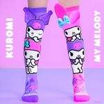 Fashion, accesorii si bijuterii - Copii - Lenjerie si pijamale copii - Sosete si dresuri copii - Sosete lungi colorate Madmia Kuromi & My Melody pentru fete 6-99 ani - Infinity.ro