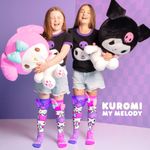 Fashion, accesorii si bijuterii - Copii - Lenjerie si pijamale copii - Sosete si dresuri copii - Sosete lungi colorate Madmia Kuromi & My Melody pentru fete 6-99 ani - Infinity.ro