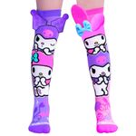 Fashion, accesorii si bijuterii - Copii - Lenjerie si pijamale copii - Sosete si dresuri copii - Sosete lungi colorate Madmia Kuromi & My Melody pentru fete 6-99 ani - Infinity.ro